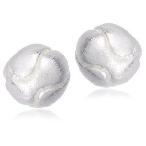 jo for girls sterling silver tennis ball stud earrings