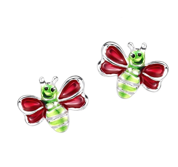 jo for girls sterling silver uggle bug stud earrings