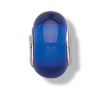 jo for girls deep blue murano glass bead