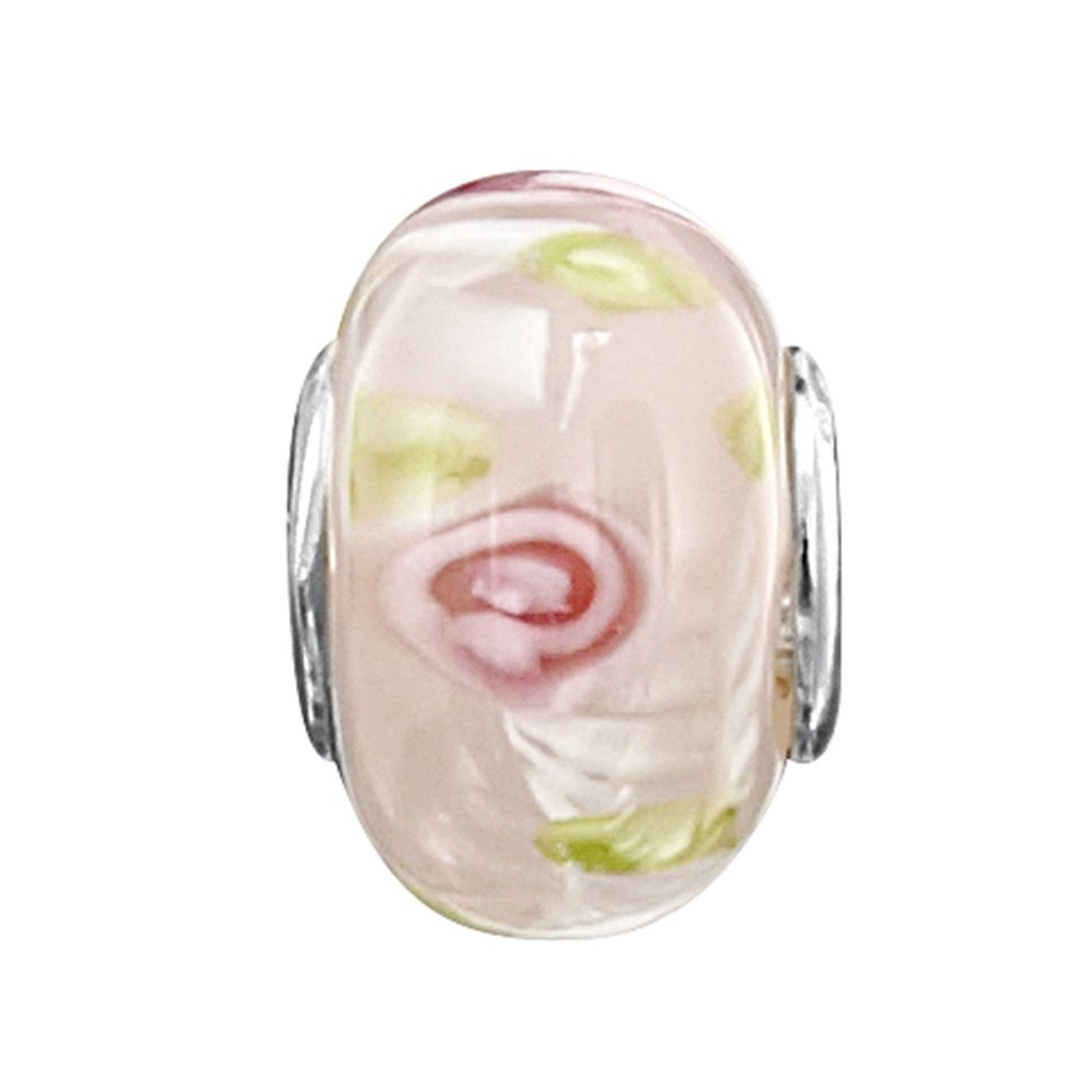 jo for girls lace and pink rose glass bead