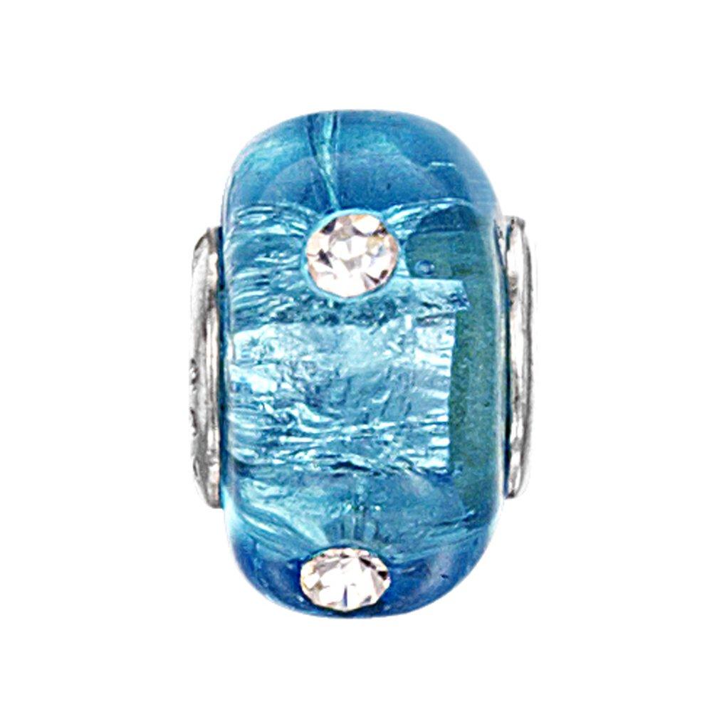 jo for girls shimmery blue murano with crystals