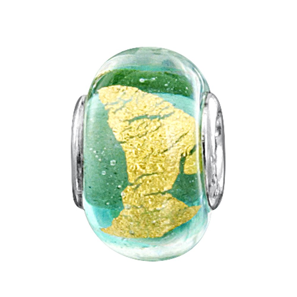 jo for girls shimmery green and yellow glass