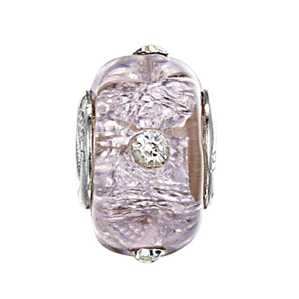 jo for girls shimmery pink murano with crystals