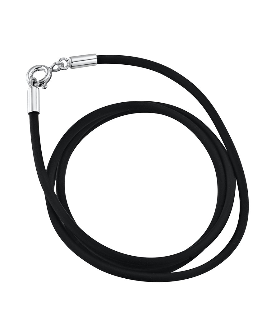 jo for girls smooth black silicon necklet