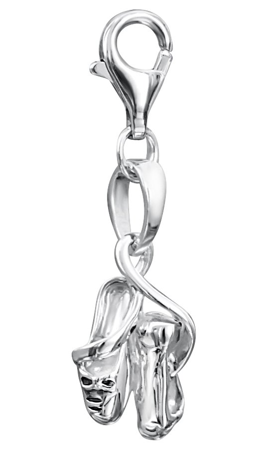jo for girls sterling silver ballet shoes charm
