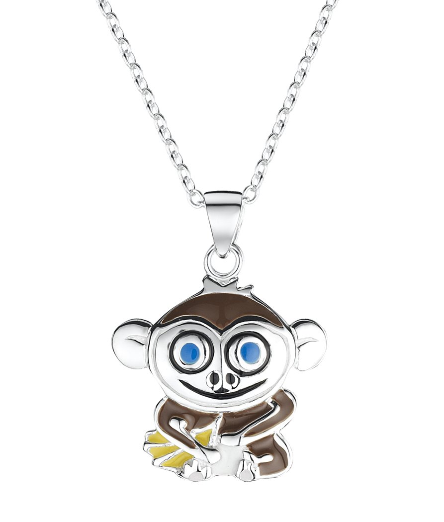 jo for girls sterling silver cheeky monkey pendant