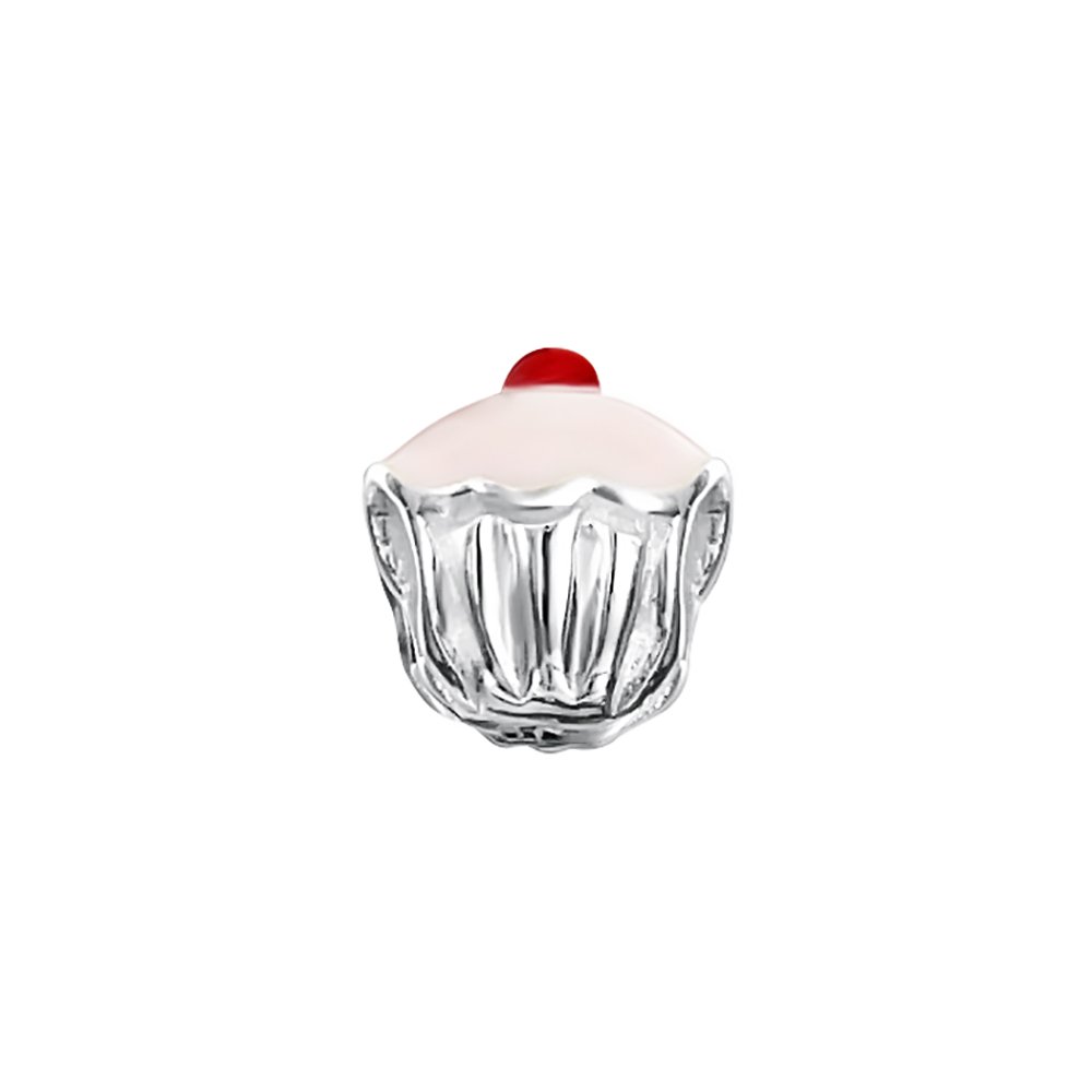 jo for girls sterling silver cupcake charm bead
