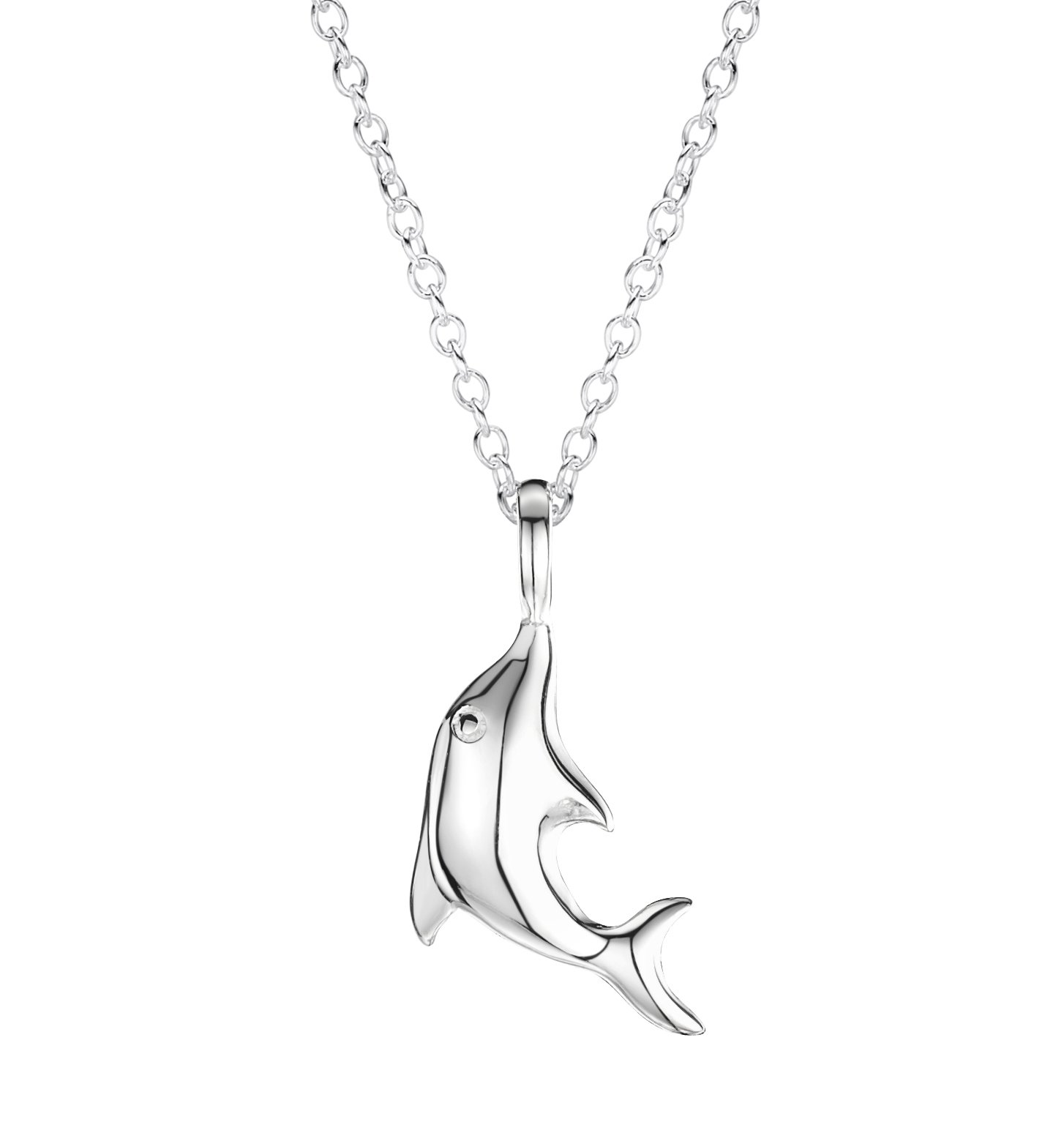 jo for girls sterling silver dolphin pendant