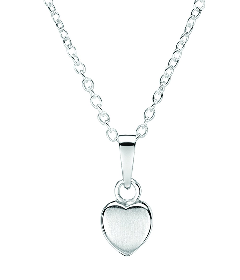 jo for girls sterling silver drop heart pendant