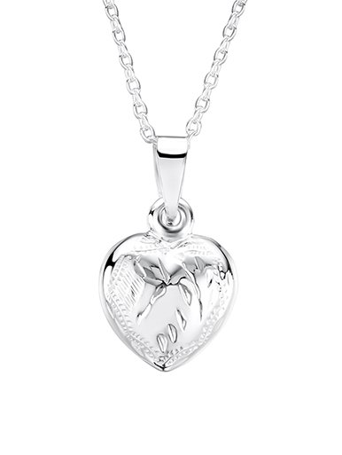 jo for girls sterling silver engraved heart locket