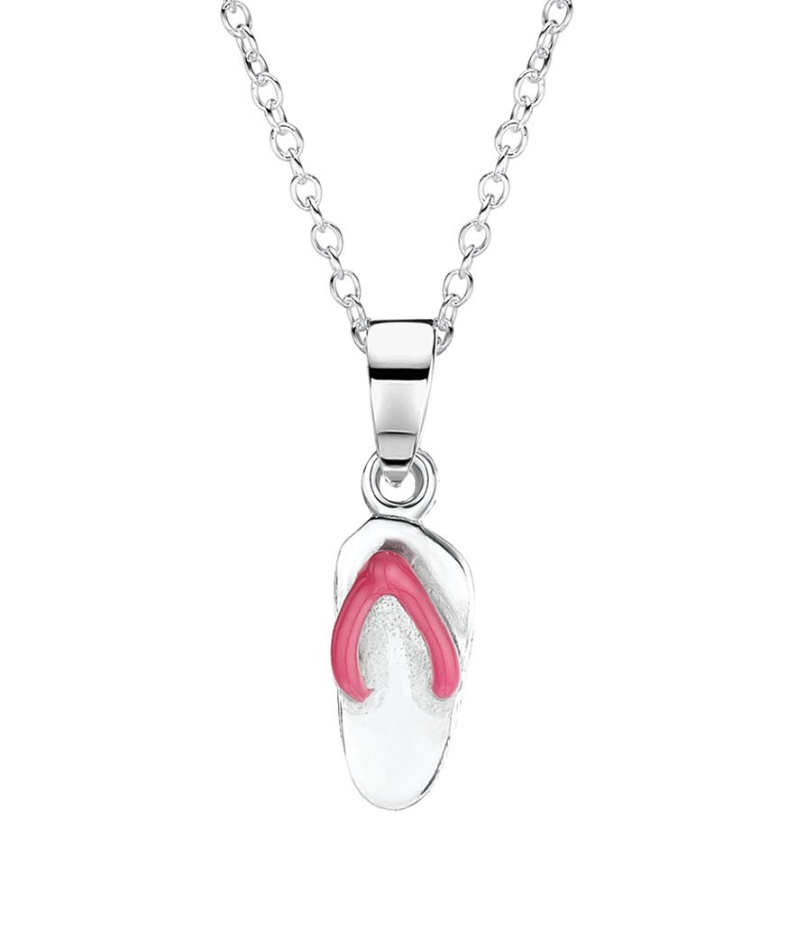 jo for girls sterling silver flip flop pendant