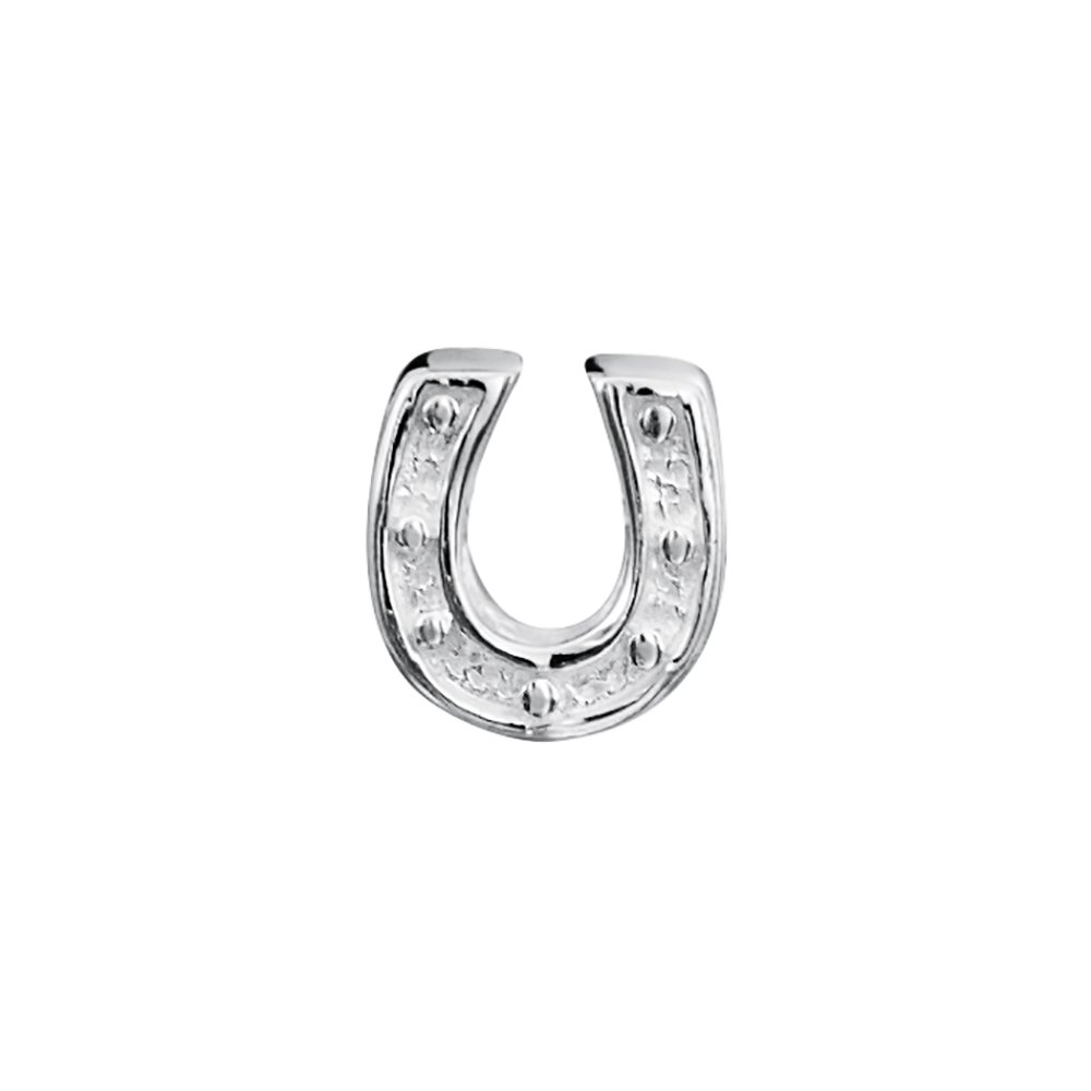 jo for girls sterling silver horseshoe charm bead
