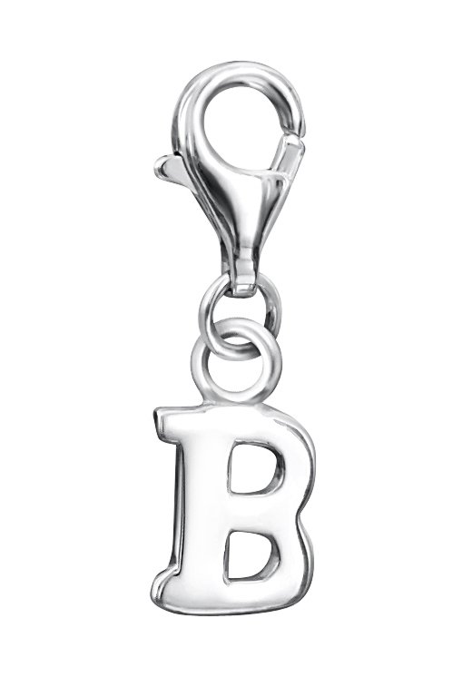 jo for girls sterling silver letter 'B' charm