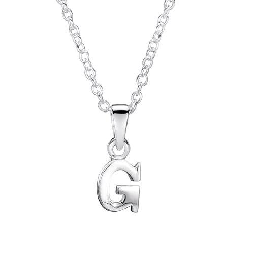jo for girls sterling silver letter 'G' pendant