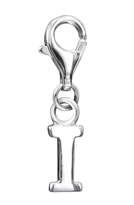 jo for girls sterling silver letter 'I' charm