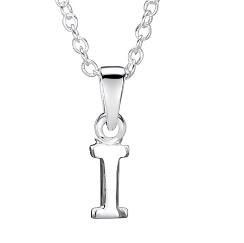 jo for girls sterling silver letter 'I' pendant