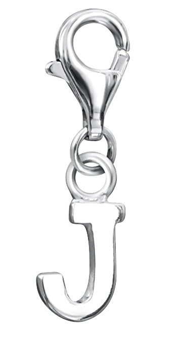 jo for girls sterling silver letter 'J' charm