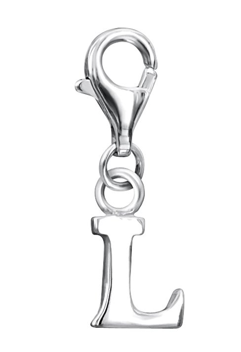 jo for girls sterling silver letter 'L' charm
