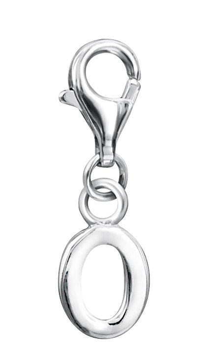 jo for girls sterling silver letter 'O' charm