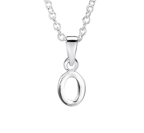 jo for girls sterling silver letter 'O' pendant