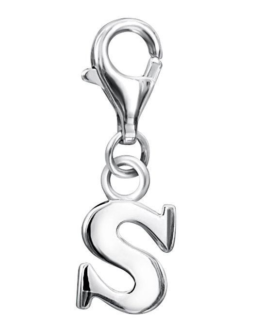 jo for girls sterling silver letter 'S' charm