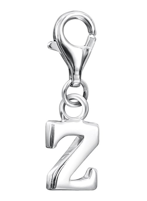 jo for girls sterling silver letter 'Z' charm