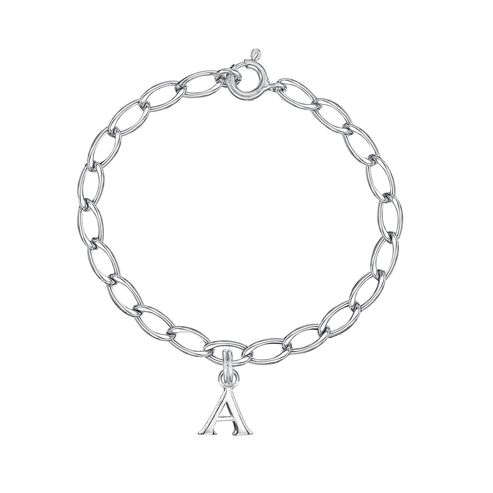 Jo For Girls Sterling Silver Letters 'a-f' Bracelet