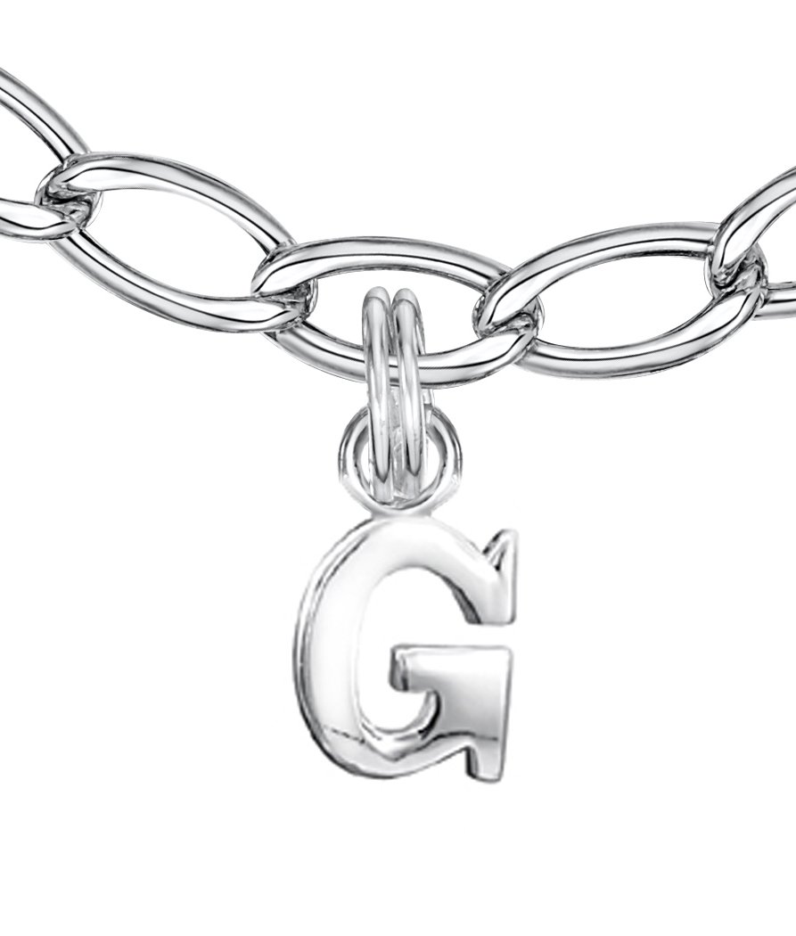 jo for girls sterling silver letters 'g-l' bracelet
