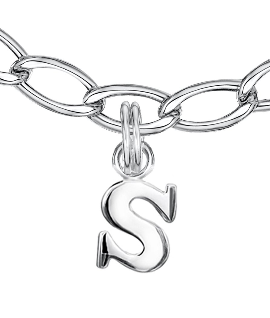 jo for girls sterling silver letters 's-x' bracelet