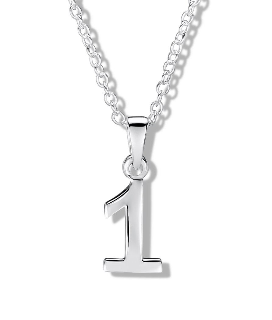 jo for girls sterling silver number '1' pendant