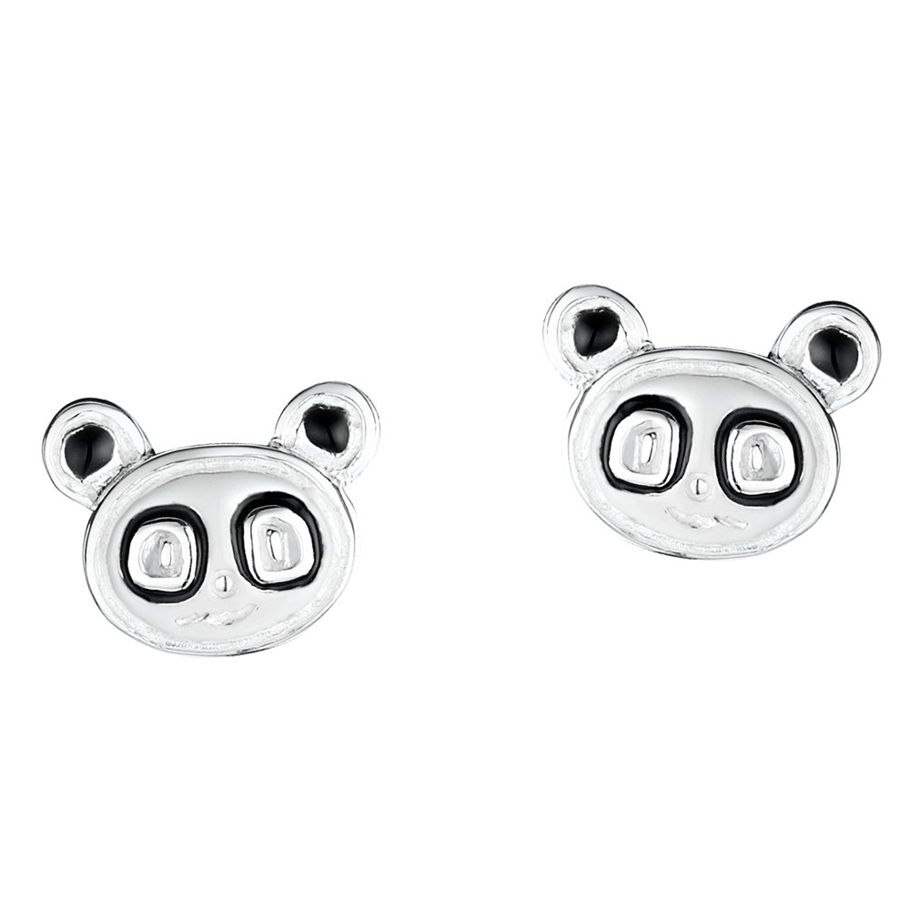 jo for girls sterling silver panda stud earrings