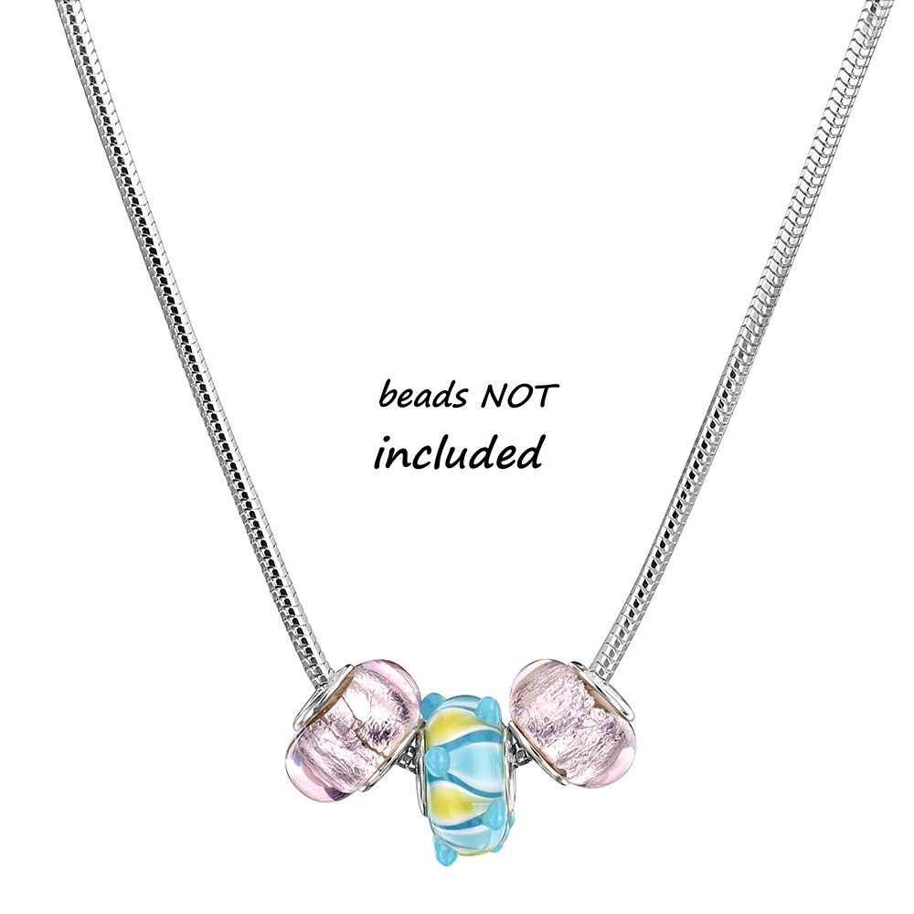 jo for girls sterling silver snake charm necklet