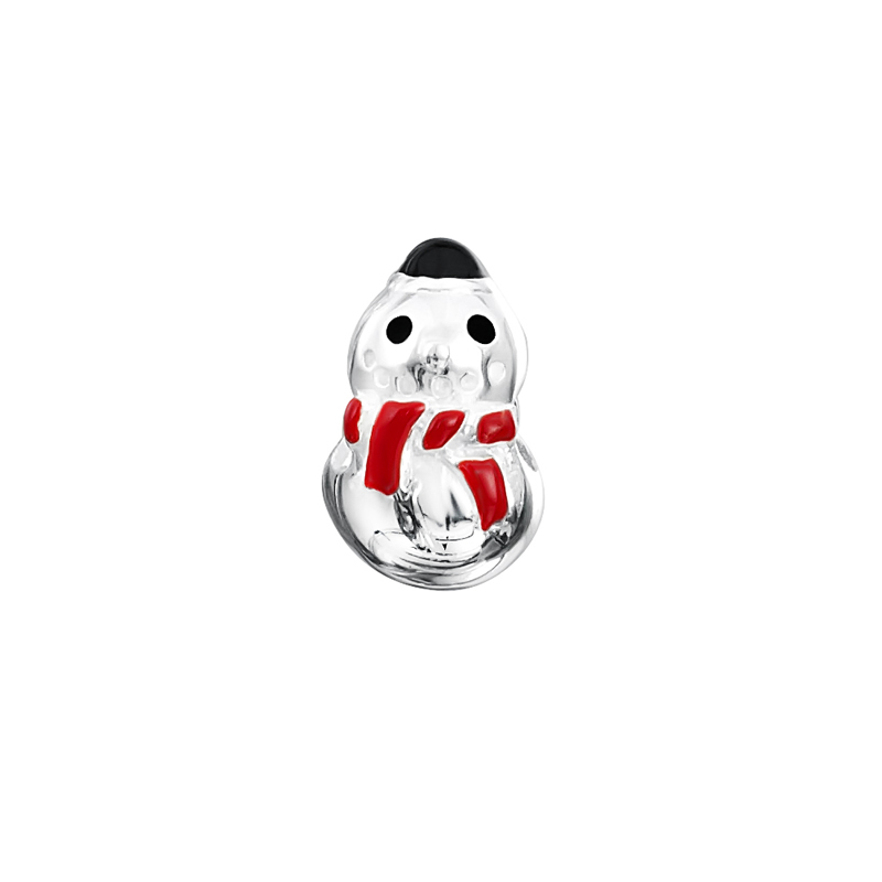 jo for girls sterling silver snowman charm bead