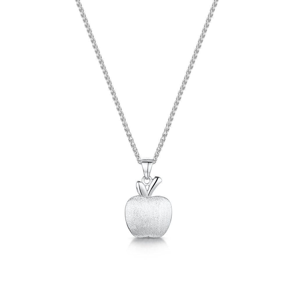 jo for girls Womens Sterling Silver Apple Pendant