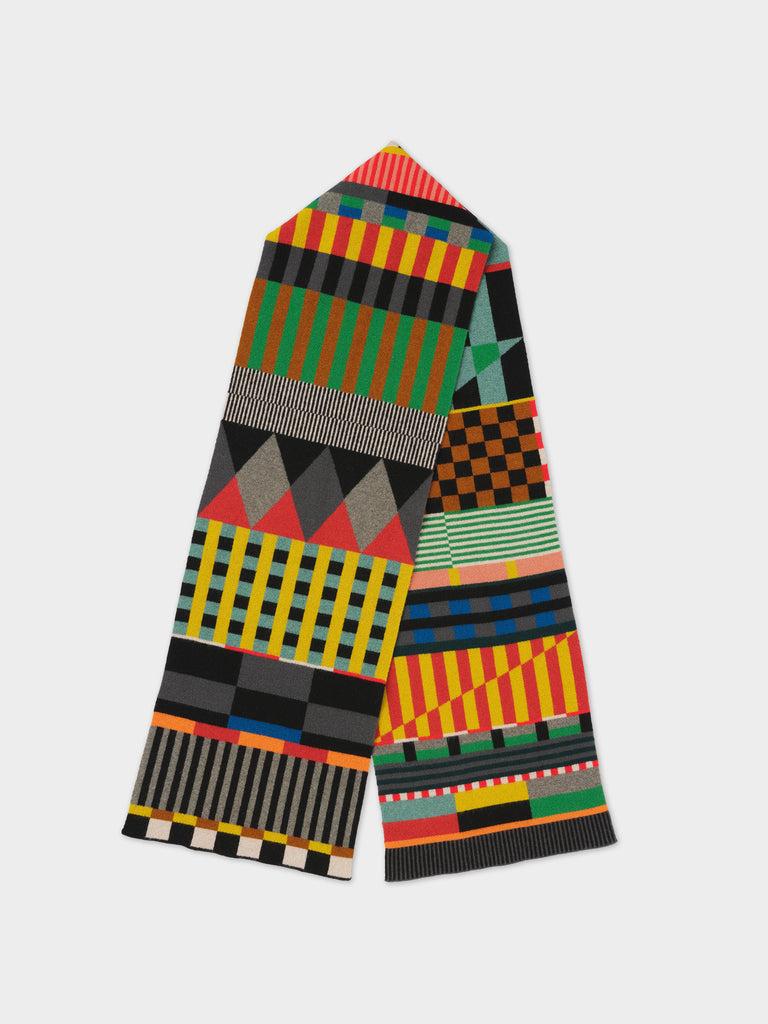 jo Gordon LARGE GEOMETRIC SCARF MULTICOLOUR