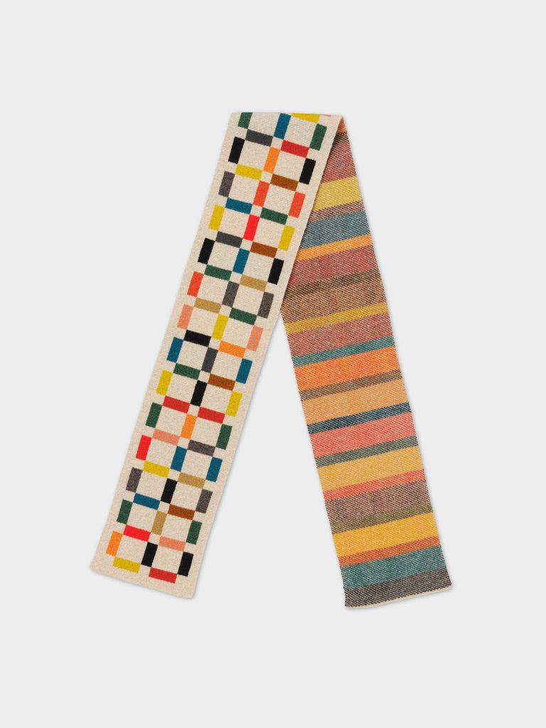 Jo Gordon SMALL MULTICOLOUR GRID SCARF