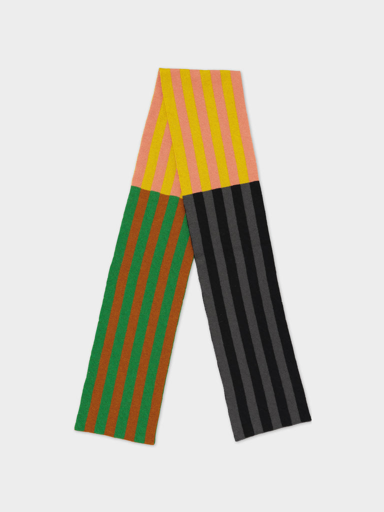 Jo Gordon VERTICAL STRIPE SCARF MULTICOLOUR