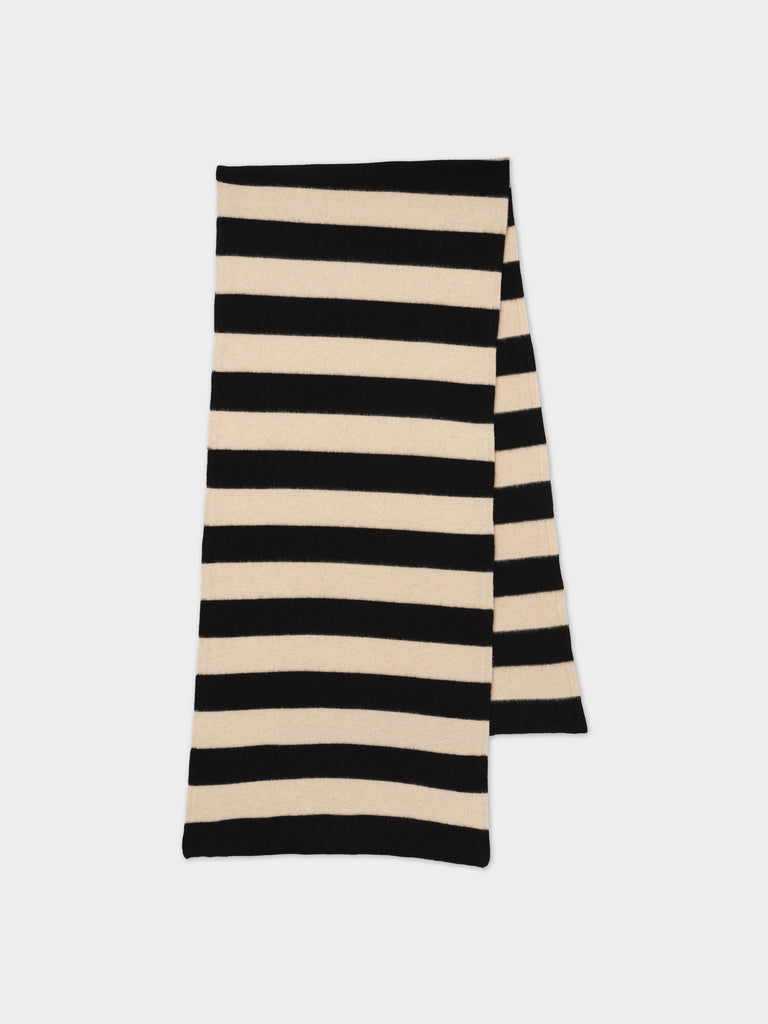 Jo Gordon TWO COLOUR VERTICAL STRIPE BROWN KNEE SOCKS