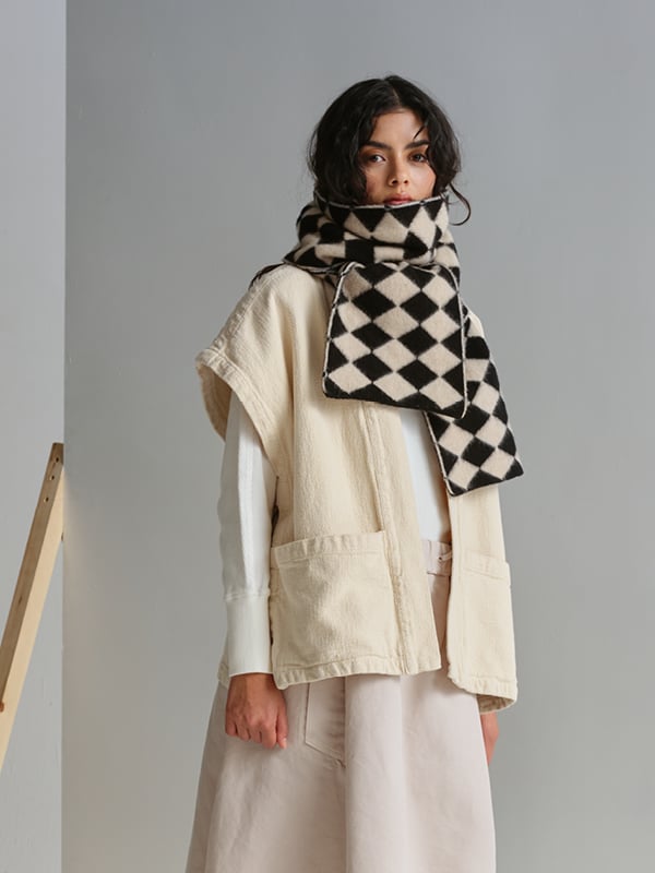 jo gordon TWO COLOUR VERTICAL STRIPE BROWN KNEE SOCKS