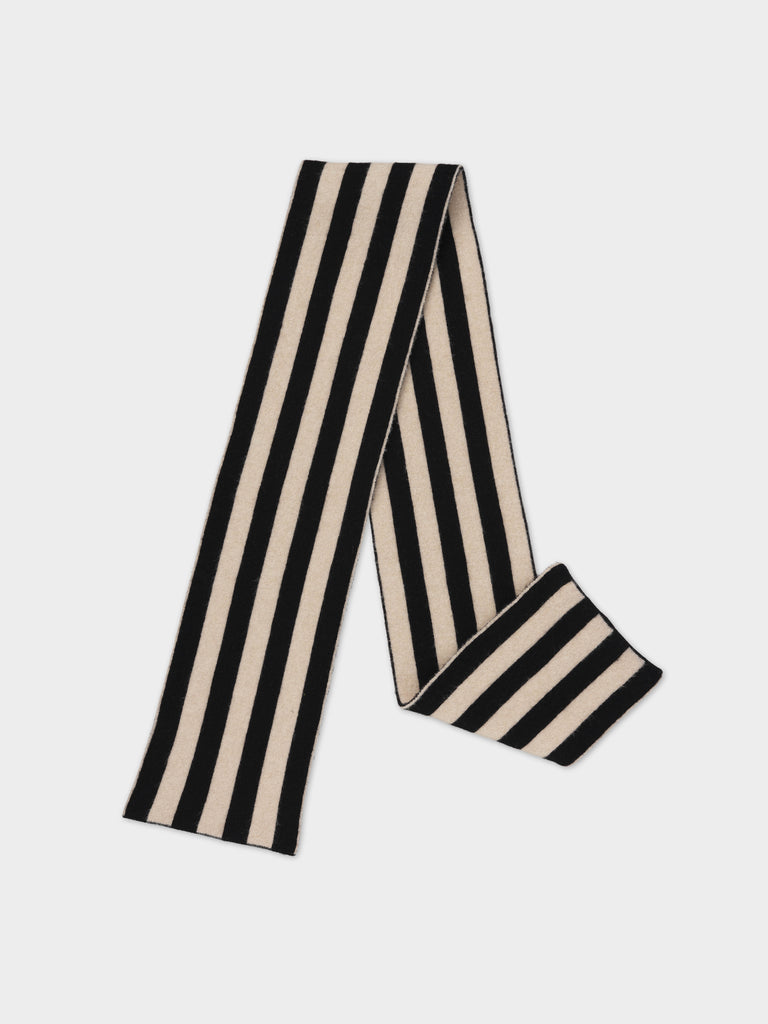 Jo Gordon TWO COLOUR VERTICAL STRIPE BROWN KNEE SOCKS