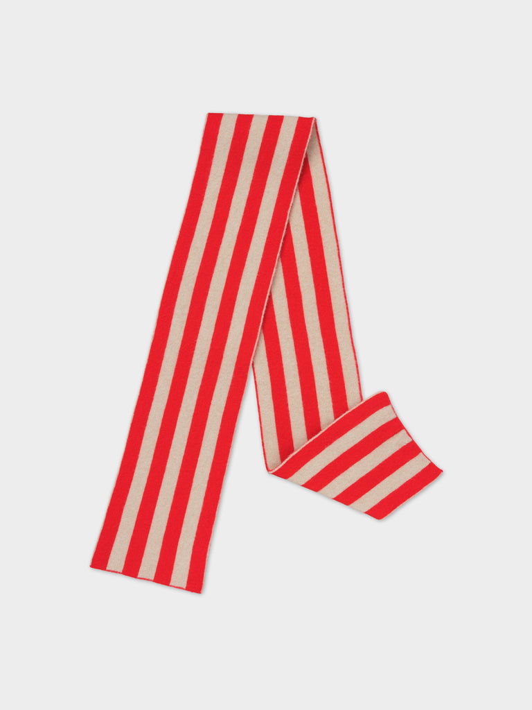 Jo Gordon TWO COLOUR VERTICAL STRIPE BROWN KNEE SOCKS