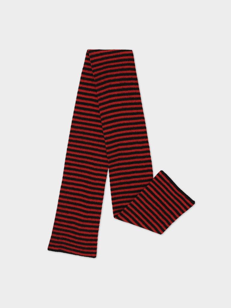 Jo Gordon TWO COLOUR VERTICAL STRIPE BROWN KNEE SOCKS