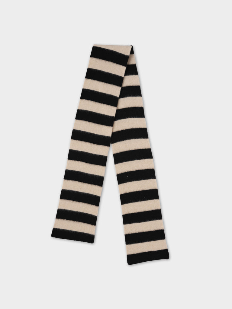 Jo Gordon TWO COLOUR VERTICAL STRIPE BROWN KNEE SOCKS