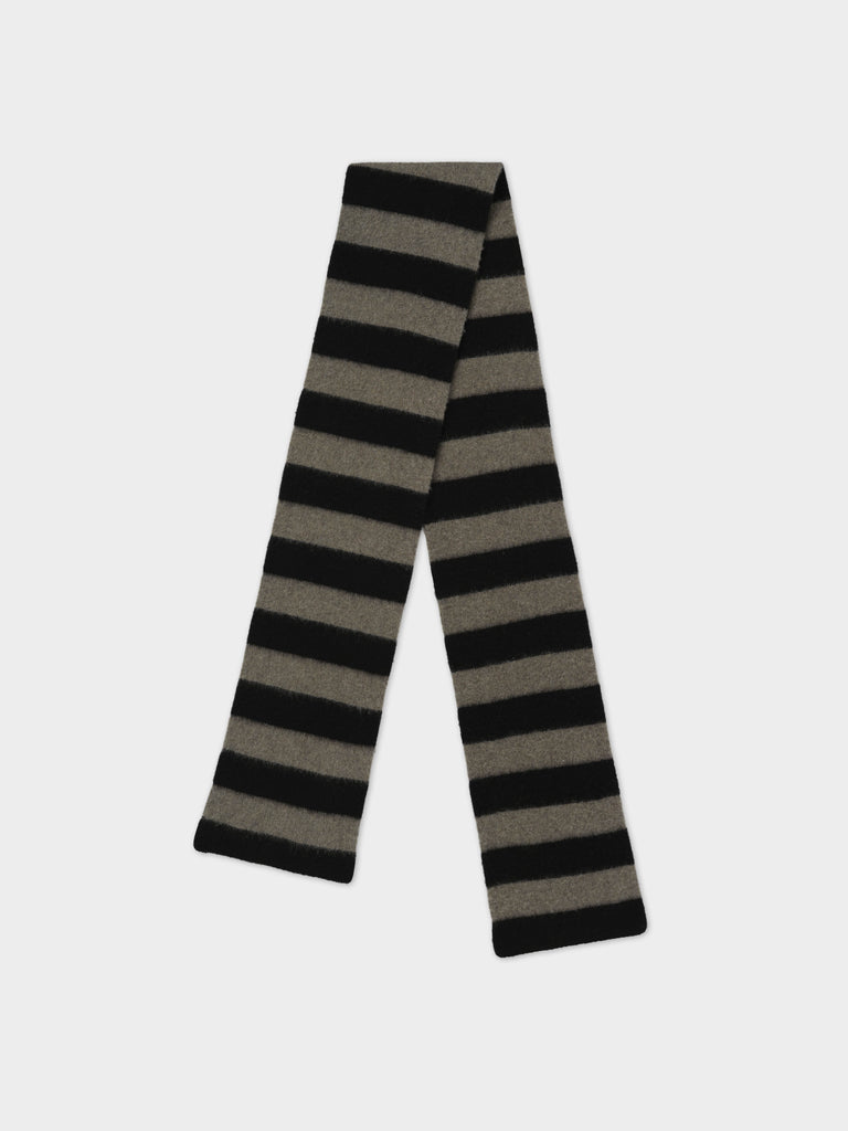 Jo Gordon TWO COLOUR VERTICAL STRIPE BROWN KNEE SOCKS