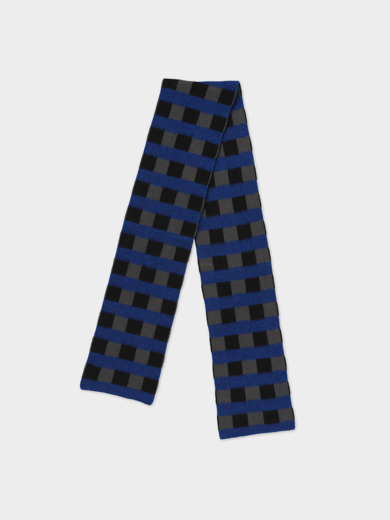 Jo Gordon TWO COLOUR VERTICAL STRIPE BROWN KNEE SOCKS