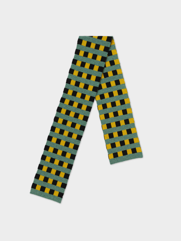 Jo Gordon TWO COLOUR VERTICAL STRIPE BROWN KNEE SOCKS