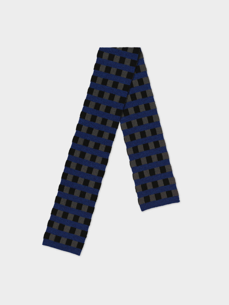 Jo Gordon TWO COLOUR VERTICAL STRIPE BROWN KNEE SOCKS