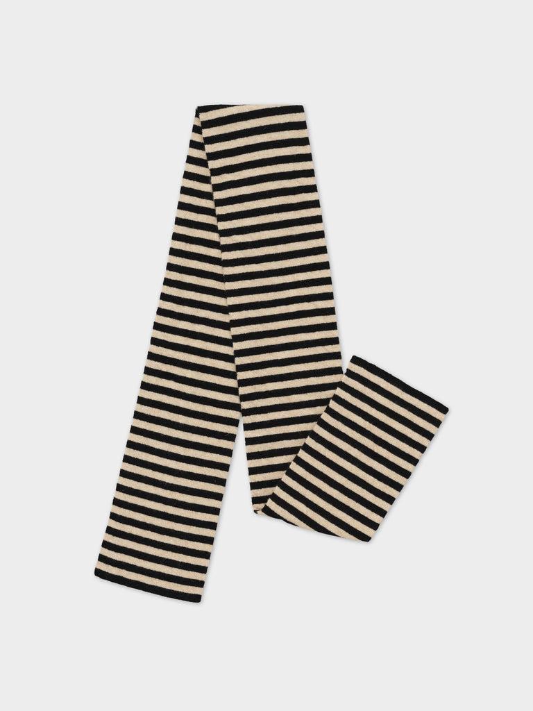 Jo Gordon TWO COLOUR VERTICAL STRIPE BROWN KNEE SOCKS