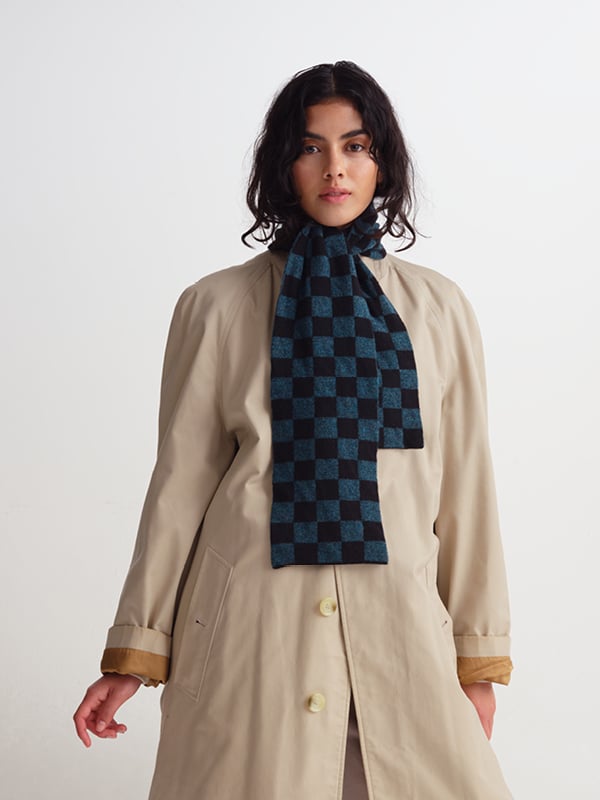 jo gordon TWO COLOUR VERTICAL STRIPE BROWN KNEE SOCKS