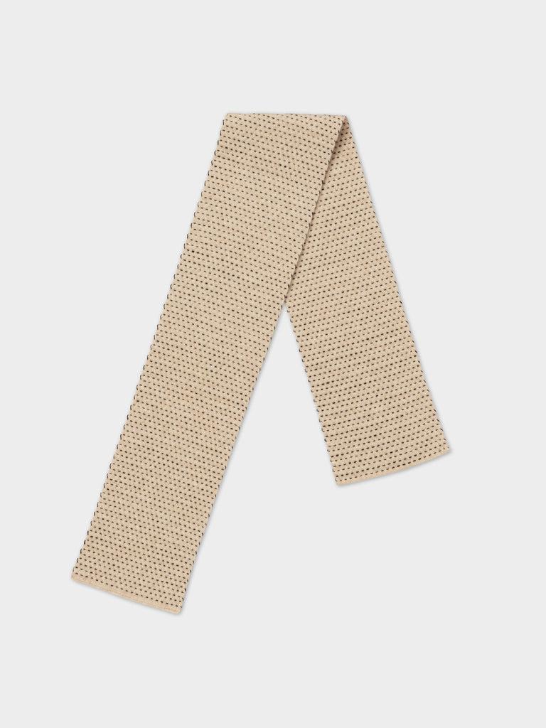 Jo Gordon TWO COLOUR VERTICAL STRIPE BROWN KNEE SOCKS